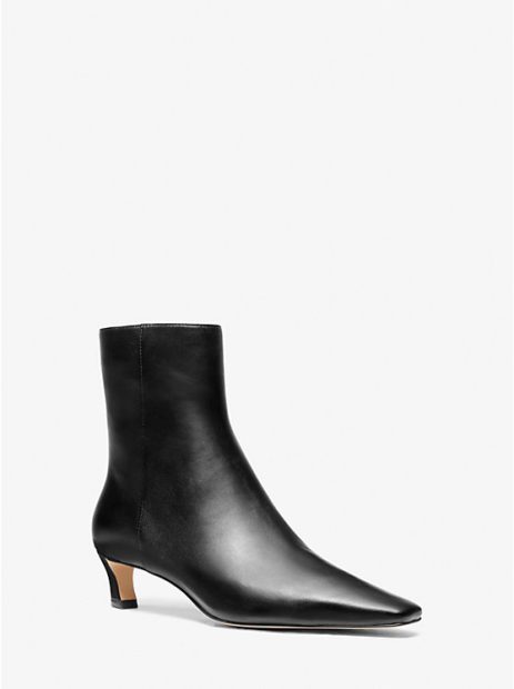 Michael Kors Cosmo Leather Kitten Boot