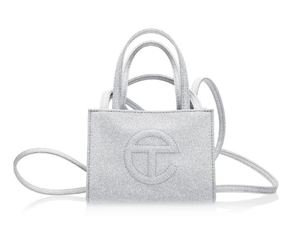 Telfar Small Shopping Bag in Glitter