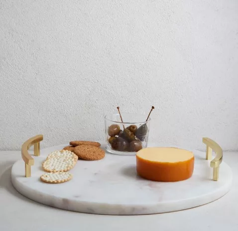 West Elm Marble Cheese Board