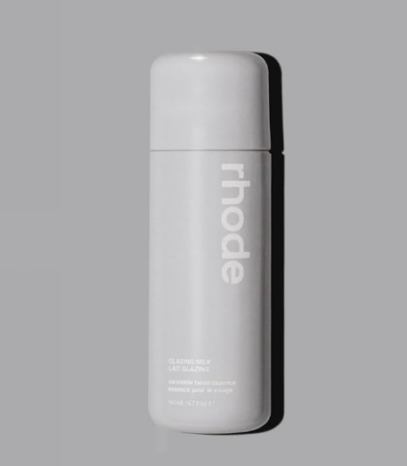 Rhode Glazing Milk prep step with ceramides from Rhode skincare products.