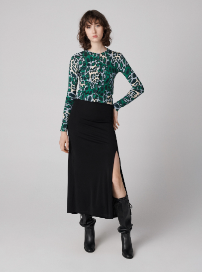 "Diane's 1970s silk jersey Roma cardigan"