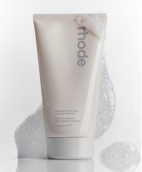 Rhode Pineapple Cleanser gentle daily face wash from Rhode skincare products.
