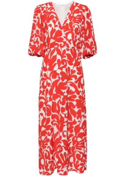 Ina printed midi dress